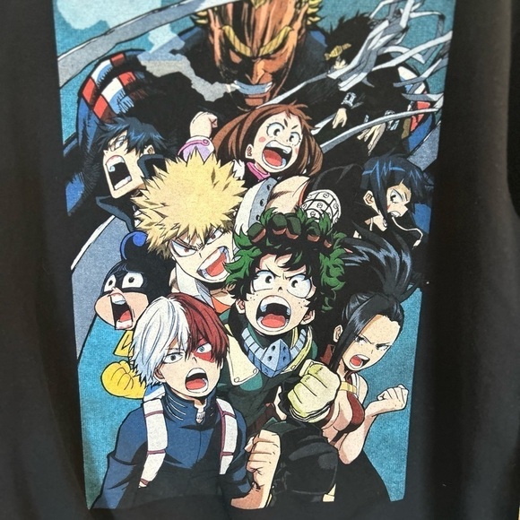 My Hero Academia Black Crew Neck Sweatshirt Funimation Cotton Size medium - Picture 7 of 9